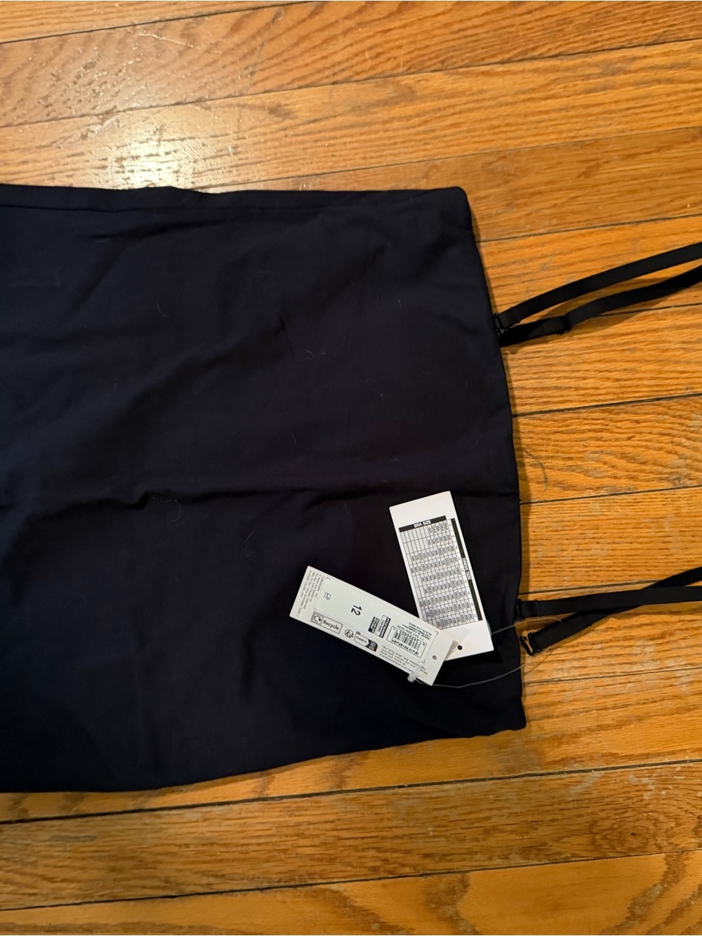 Marks & spencet Black Strappy camisole with shelf bra - Brand Unknown NWT